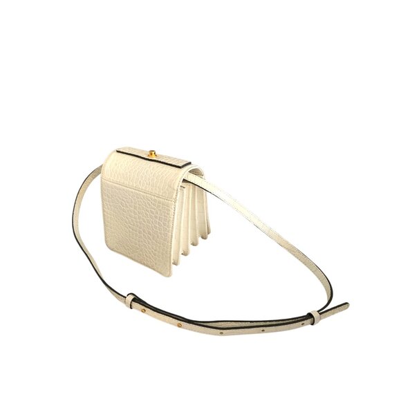 MARGE SHERWOOD Croc Embossed PURE WHITE Leather bag - Picture 5 of 7
